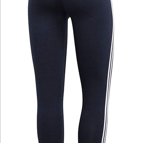 Brand New Women's Adidas 3 Striped Tights/Legend Ink White 2XL (w/out tag) - Picture 3 of 8